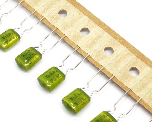 ポリエステルフィルムコンデンサ 50V 0.068μF±10% (100個入) ■限定特価品■