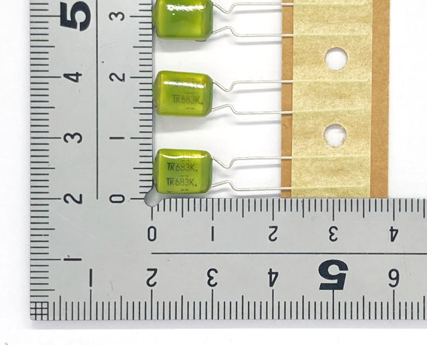 ポリエステルフィルムコンデンサ 50V 0.068μF±10% (100個入) ■限定特価品■