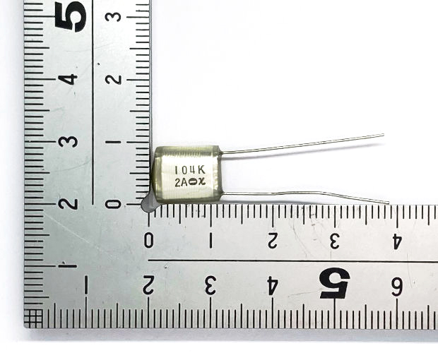 マルコン電子 フィルムコンデンサ 100V 0.1μF ±10% (100個入) ■限定特価品■