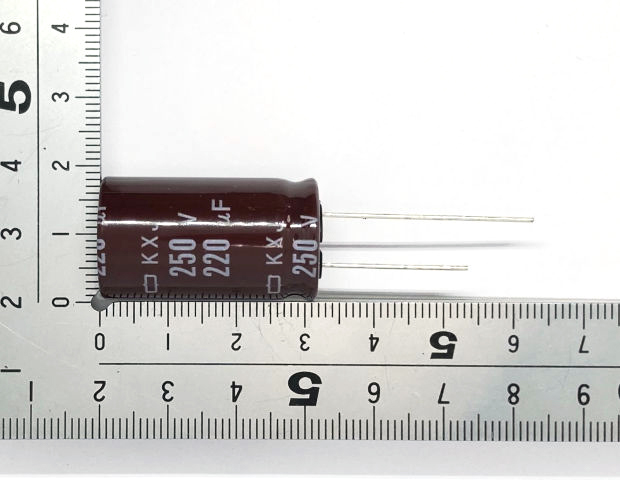 平滑用途向け 電解コンデンサ 250V 220μF 105℃ (10個入) ■限定特価品■