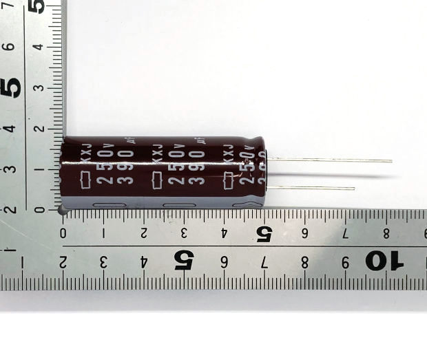 平滑用途向け 電解コンデンサ 250V 390μF 105℃ (10個入) ■限定特価品■