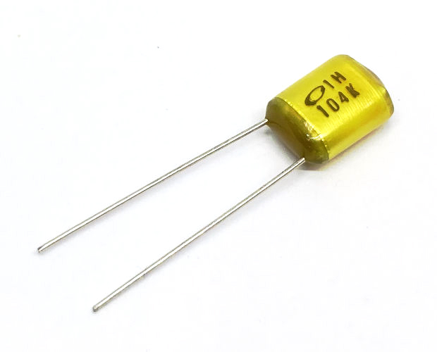 フィルムコンデンサ 50V 0.1μF ±10% (100個入) ■限定特価品■