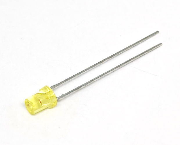 φ3mm フラットレンズLED 黄 (100個入) ■限定特価品■
