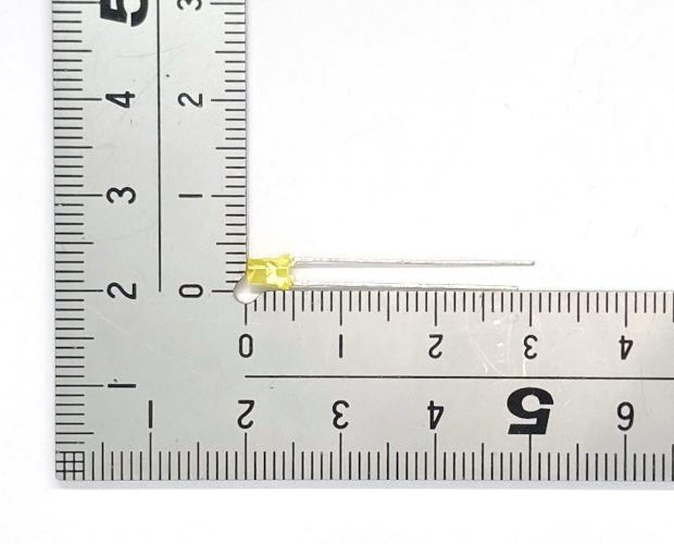φ3mm フラットレンズLED 黄 (100個入) ■限定特価品■