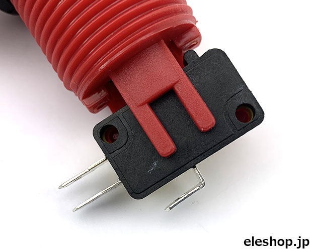 【販売終了】リミット/マイクロスイッチ式プッシュスイッチ 赤 /MIDSW-RD