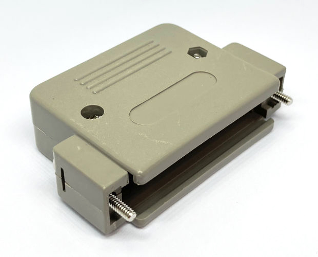 D-subカバー インチネジ 50pin 灰