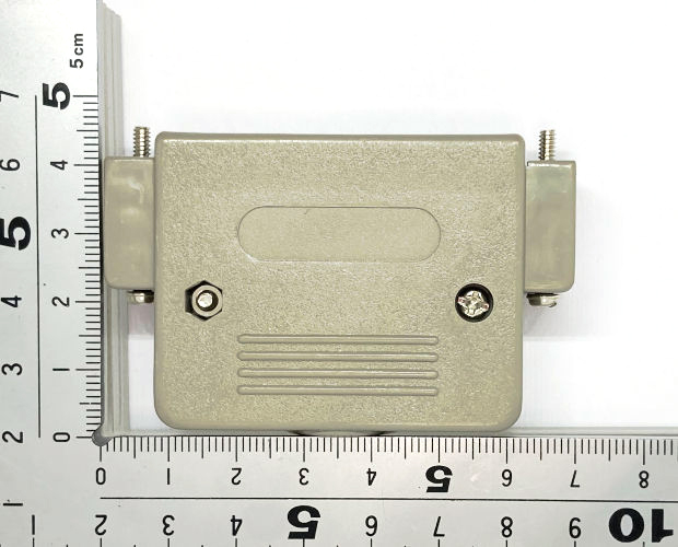 D-subカバー インチネジ 50pin 灰