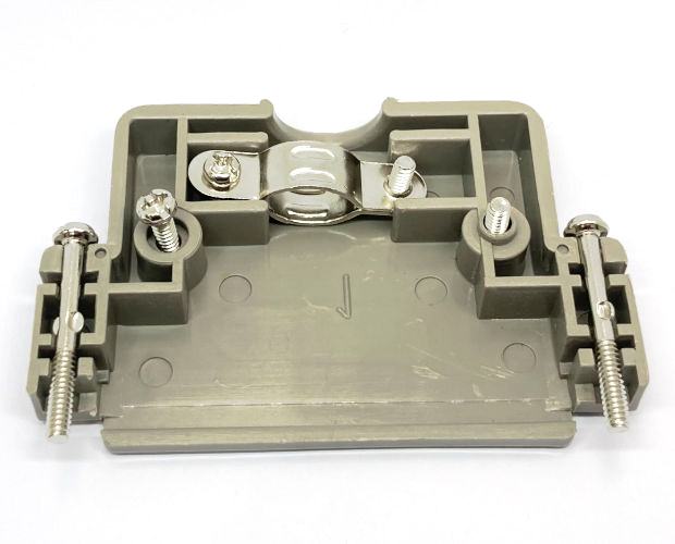 D-subカバー インチネジ 50pin 灰