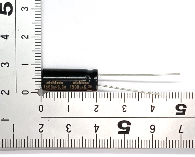 超低インピーダンス電解コンデンサ 6.3V 1500μF (20個入) ■限定特価品■